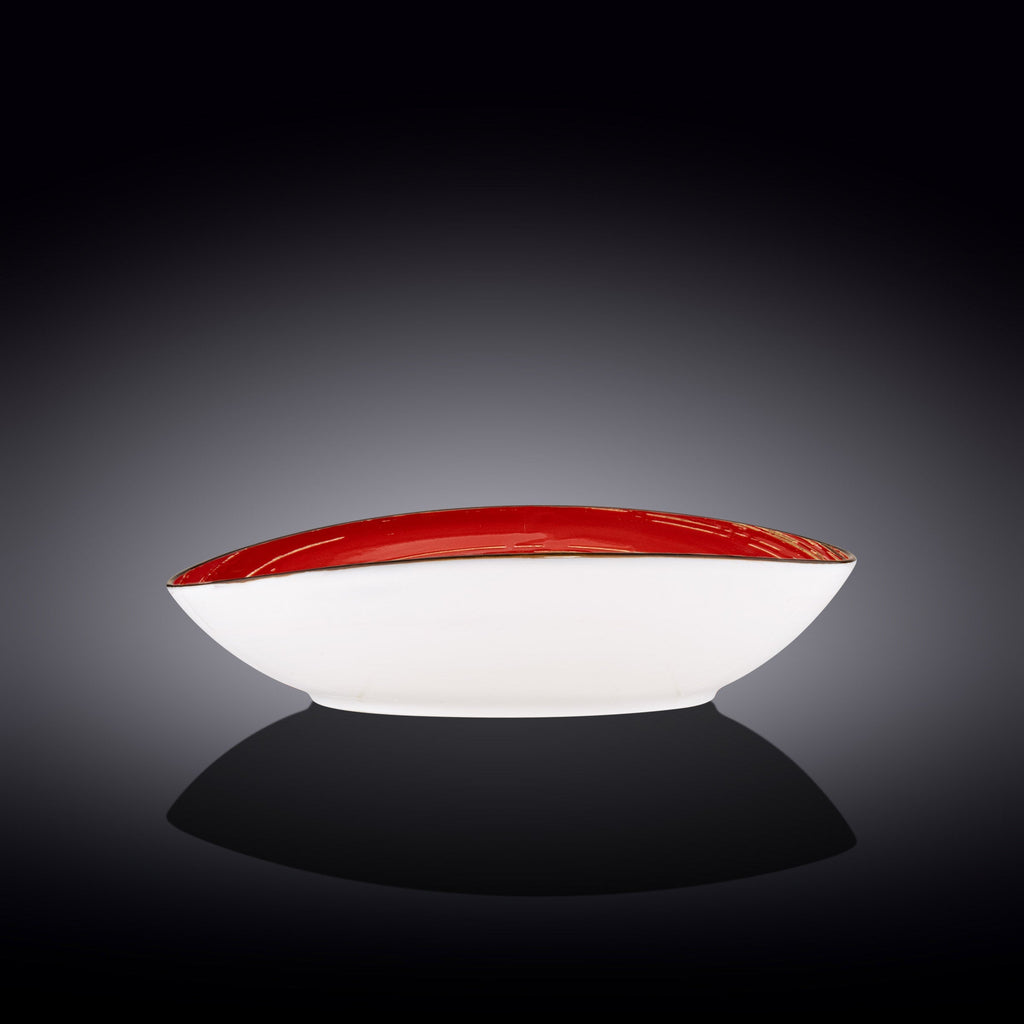 Wilmax Ovale Schale 30 cm Rot aus Porzellan