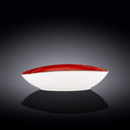 Wilmax Ovale Schale 30 cm Rot aus Porzellan