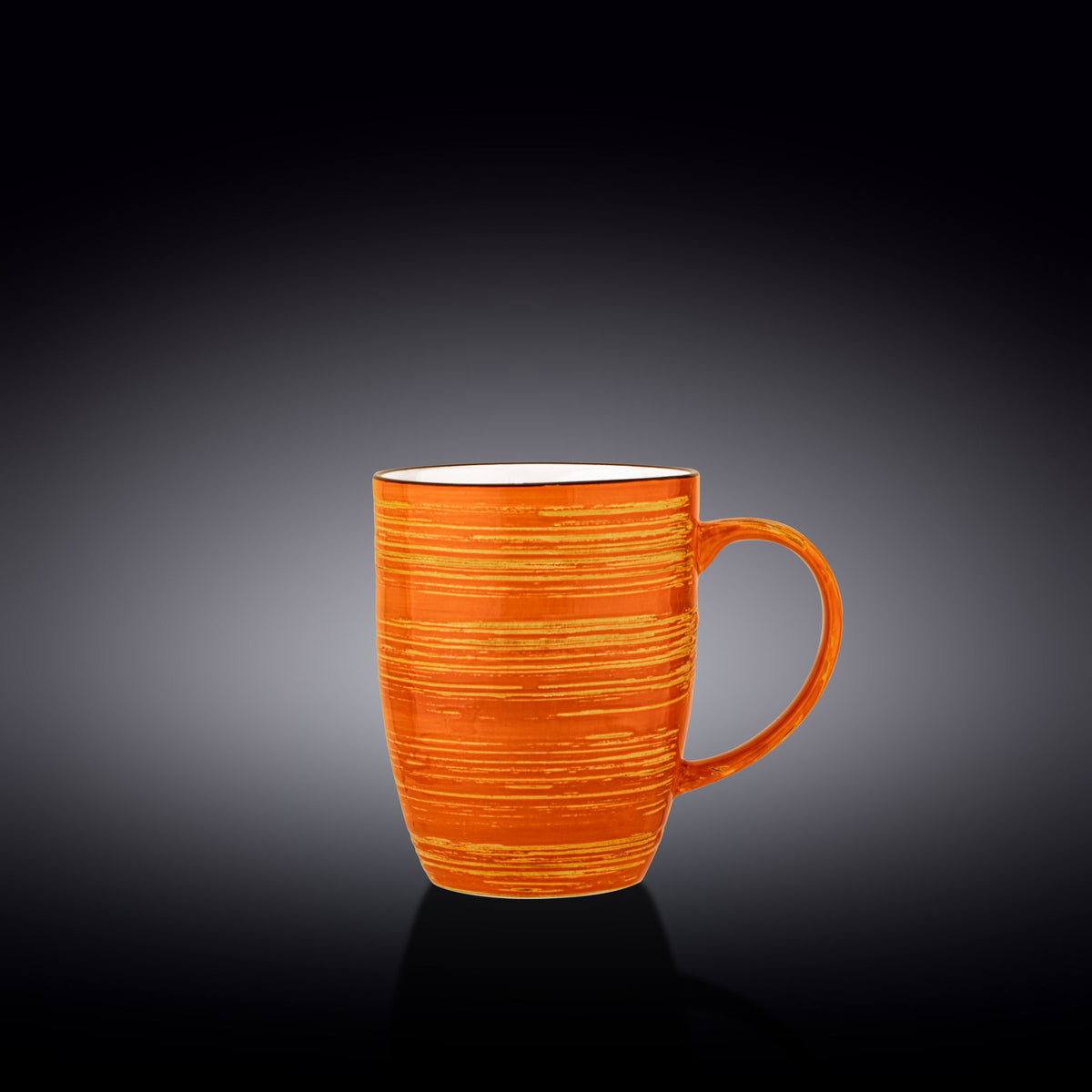 Wilmax Kaffeebecher, 460 ml, Orange, Porzellan, WL-669337/A
