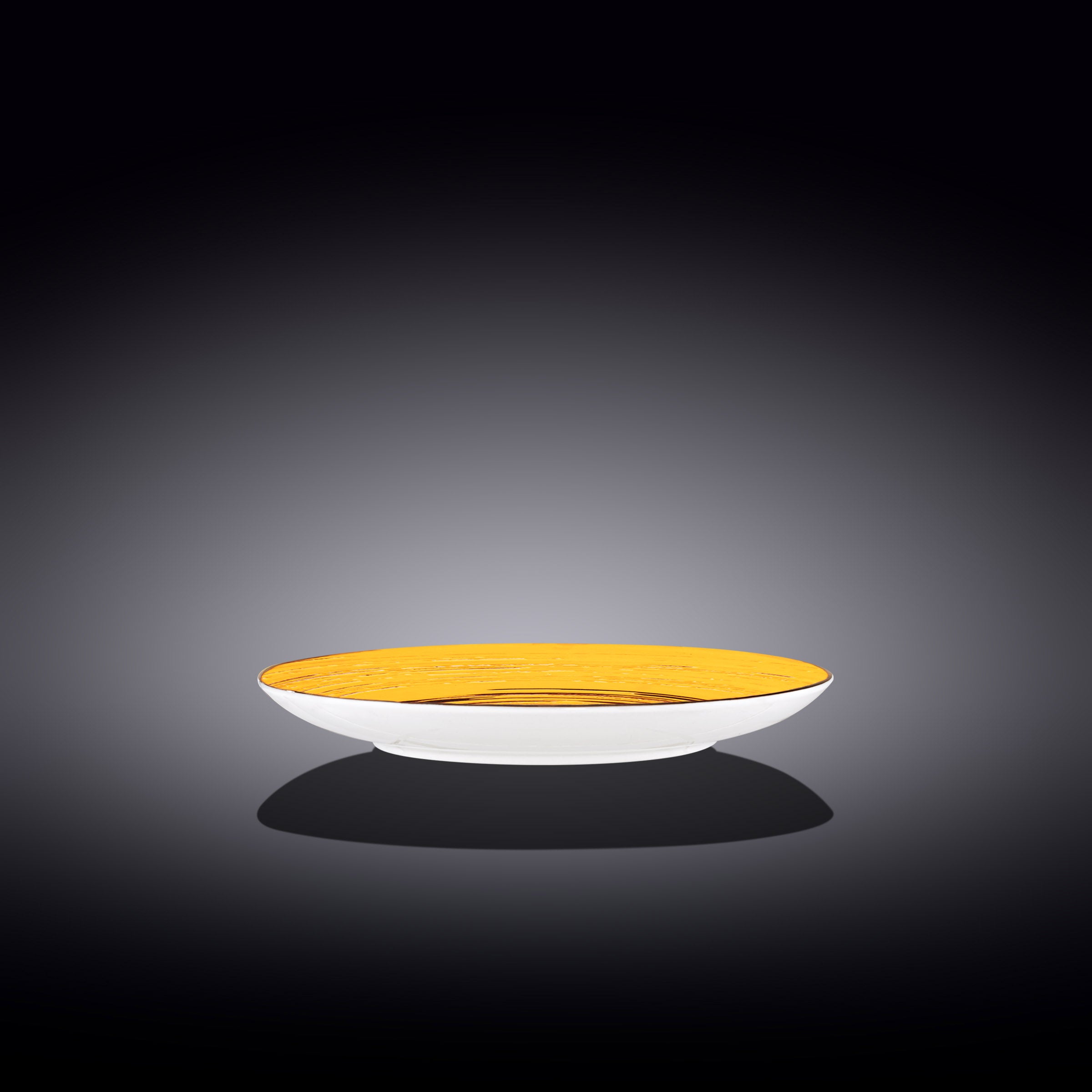 Wilmax Porselen Tabak Yuvarlak Sarı 20,5 cm WL-669412/A6