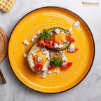Wilmax Teller 23 cm Gelb aus Porzellan