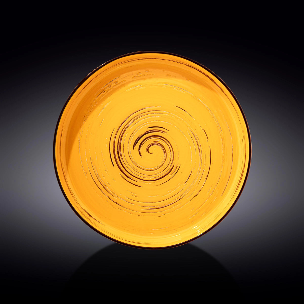 Wilmax Teller Spiral Gelb 28 cm – Elegantes Design für stilvolles Servieren – WL-669420/A