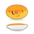 Wilmax Ovale Schale 30 cm Gelb aus Porzellan