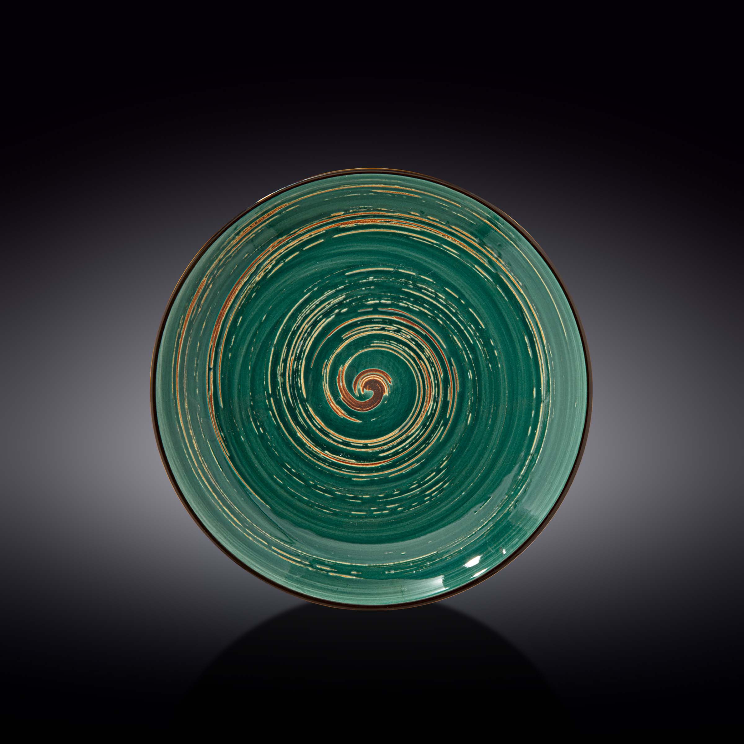 Wilmax Teller 25,5 cm Grün aus Porzellan