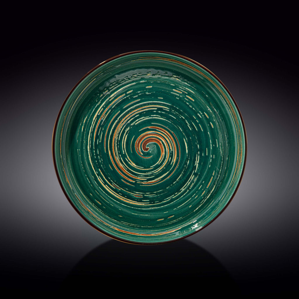 Wilmax Teller 28 cm Grün aus Porzellan