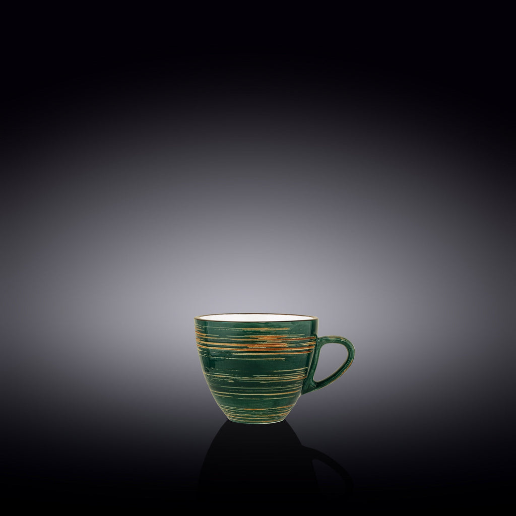 Wilmax Espressotasse 75 ml Grün aus Porzellan