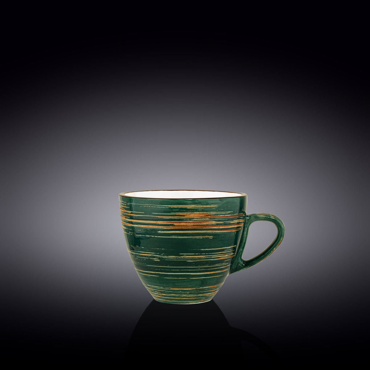 Wilmax Kaffeetasse, 300 ml, Grün, Porzellan, WL-669536/A