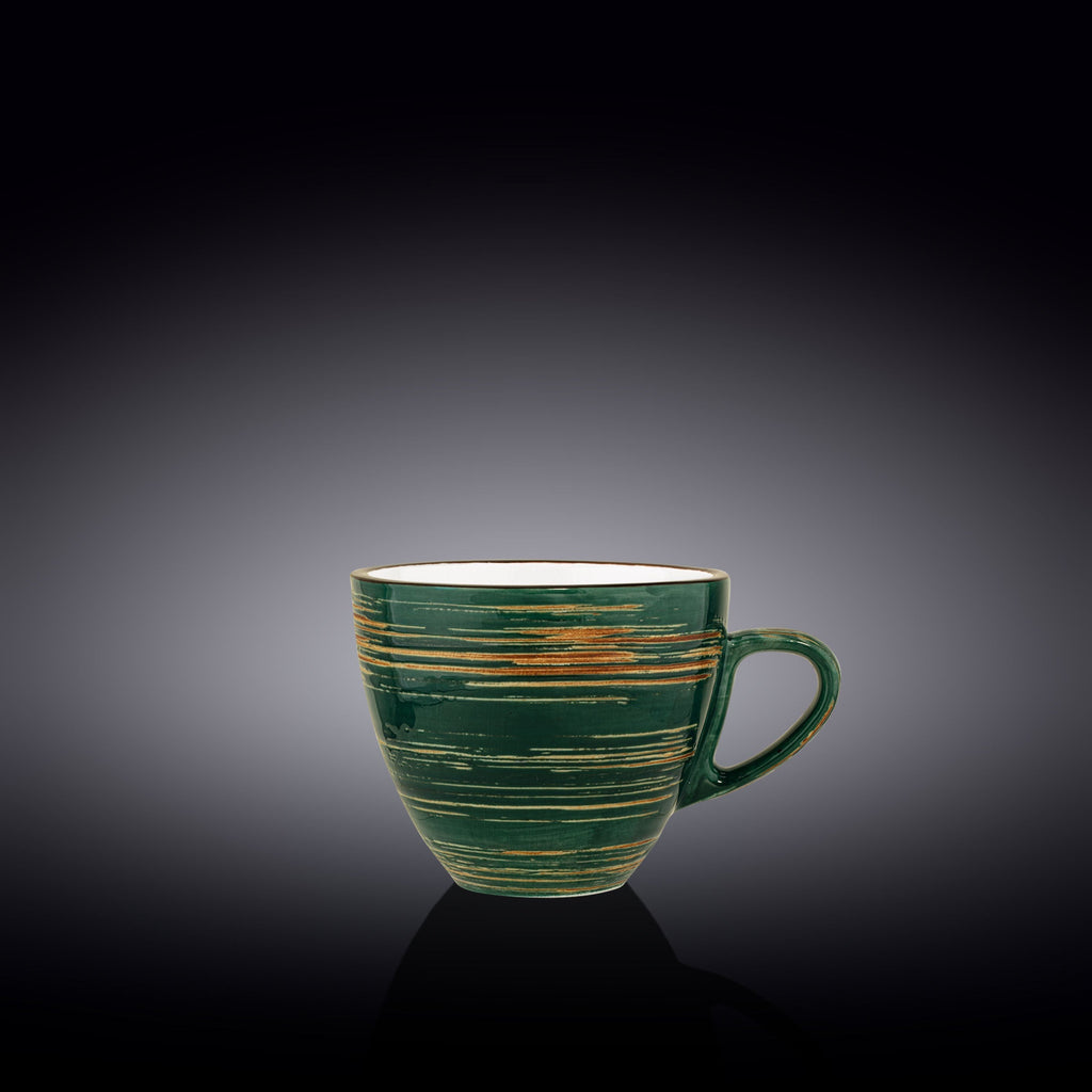 Wilmax Tasse 300 ml Grün aus Porzellan