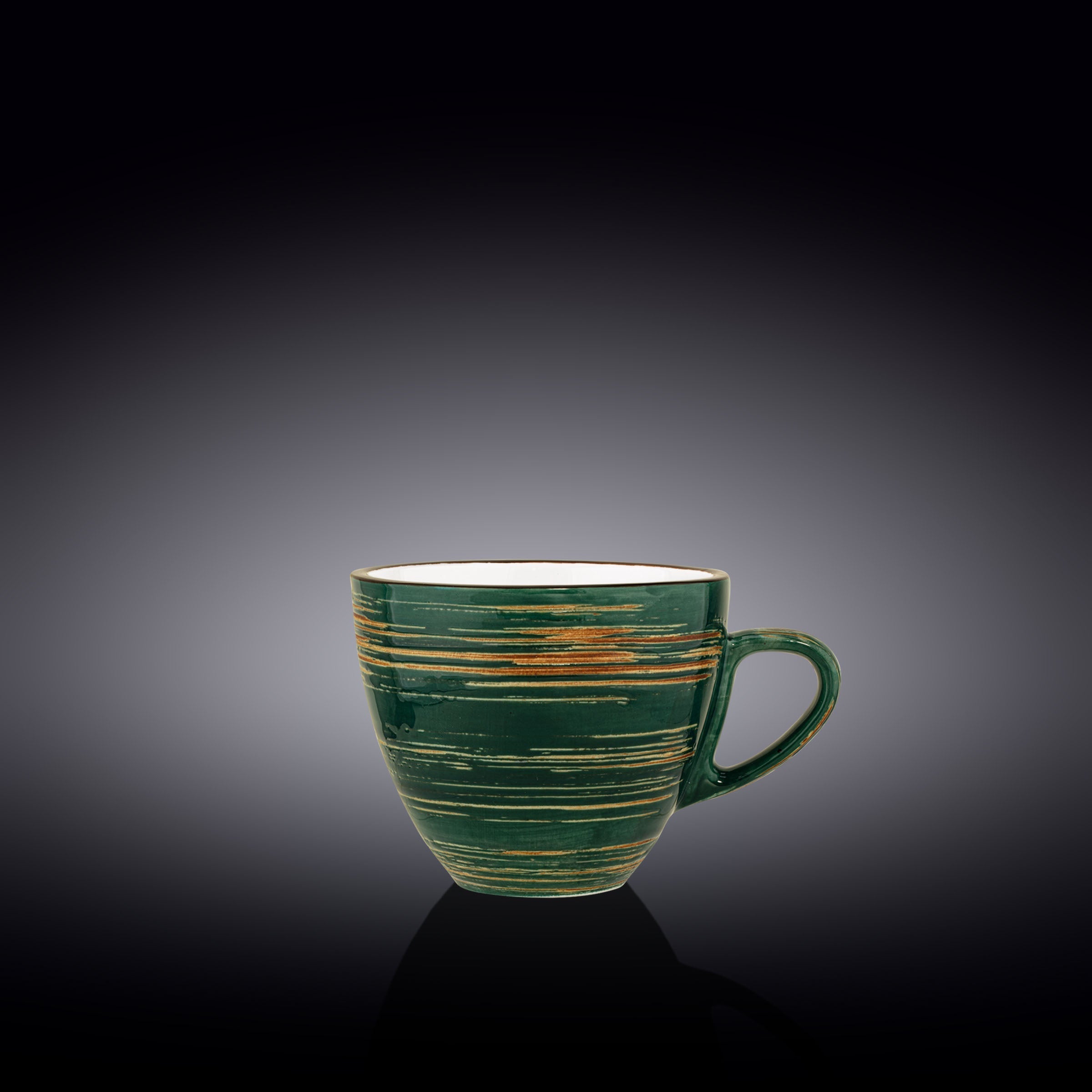 Wilmax Tasse 300 ml Grün aus Porzellan