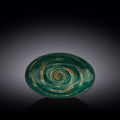 Wilmax Ovale Schale 25 × 16,5 cm Grün aus Porzellan