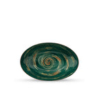 Wilmax Schale oval 25x16,5 cm Grün Porzellan WL-669540/A