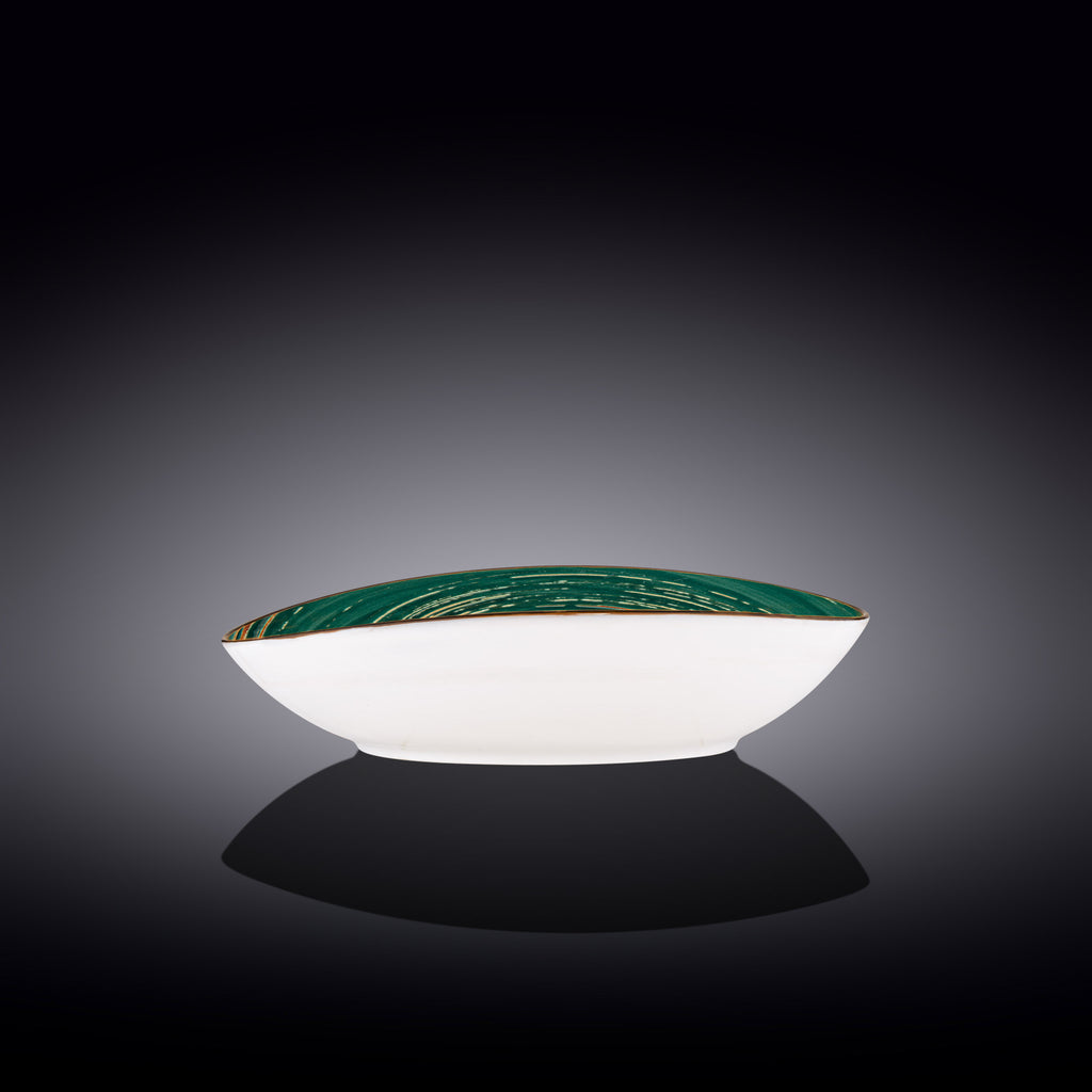 Wilmax Schale oval 25x16,5 cm Grün Porzellan WL-669540/A