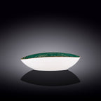 Wilmax Ovale Schale 25 × 16,5 cm Grün aus Porzellan