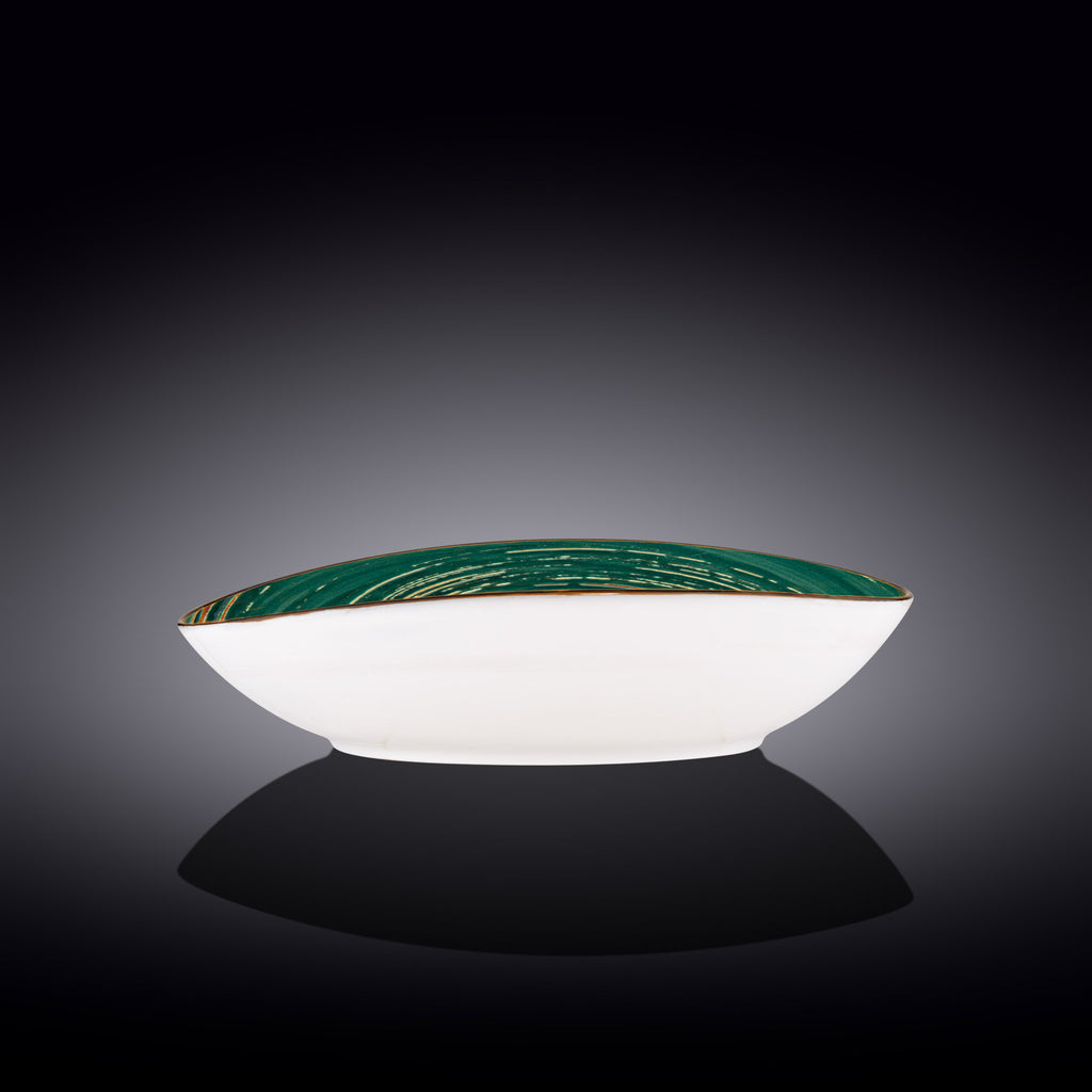Wilmax Schale oval 30x19,5 cm Grün Porzellan WL-669541/A