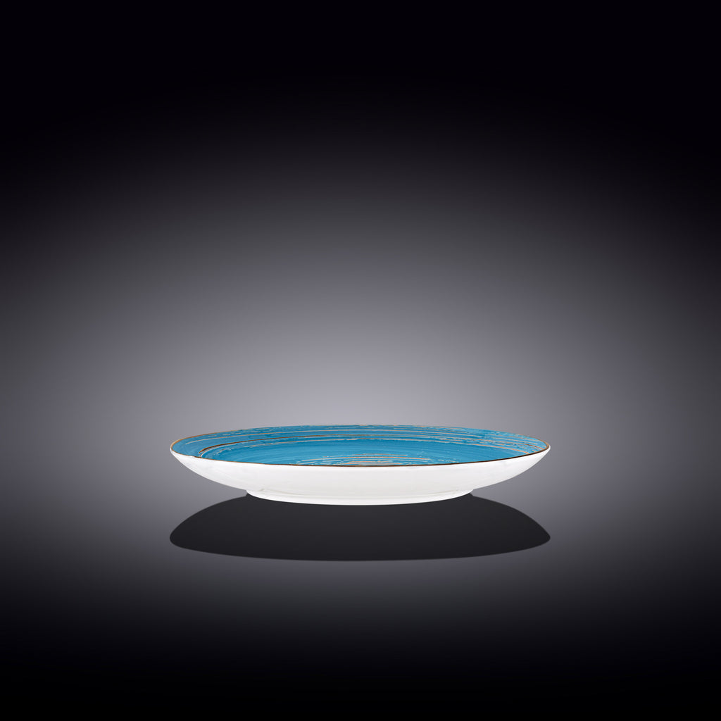 Wilmax Spiral Teller 20 cm aus Porzellan, Blau – WL-669612/A