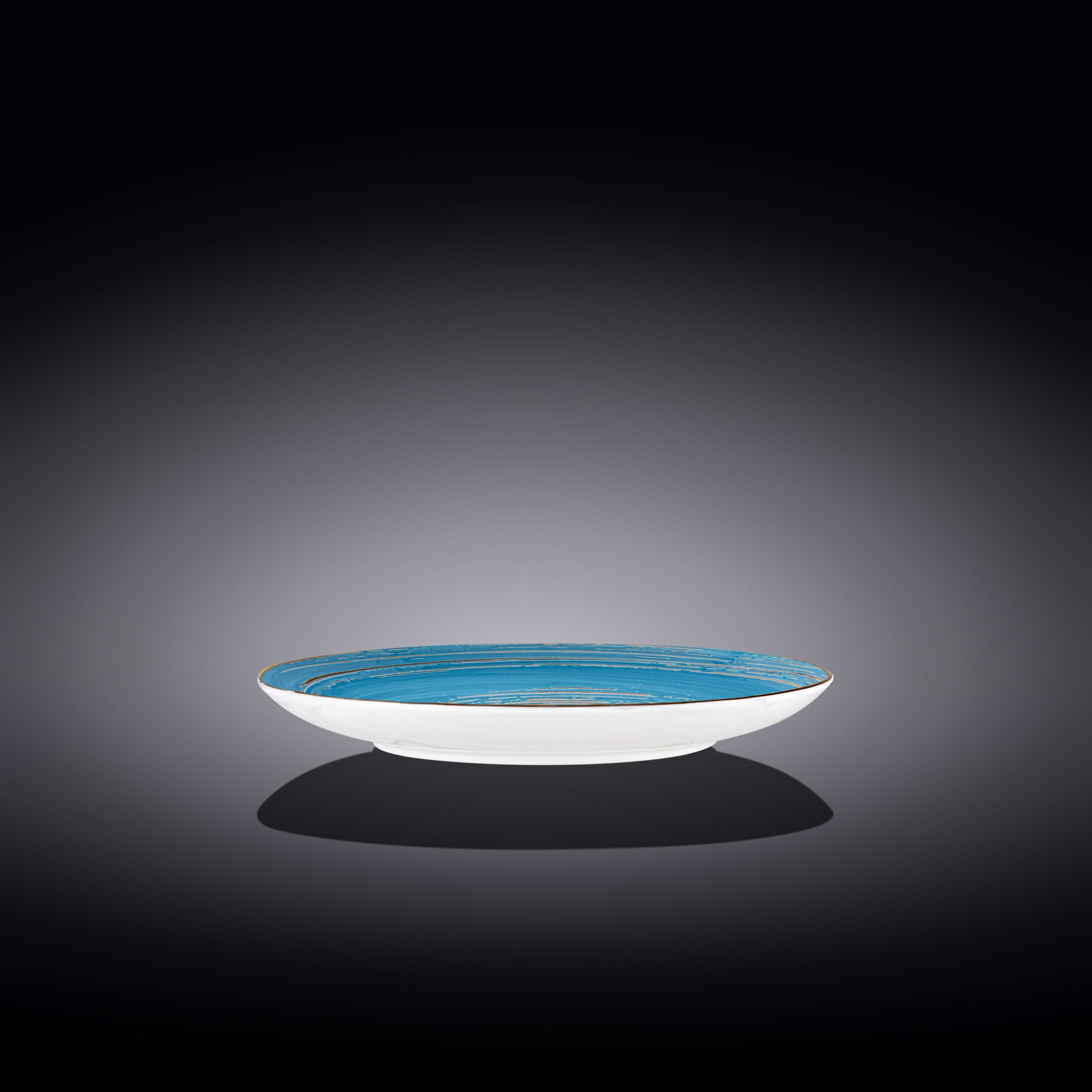 Wilmax Spiral Teller 20 cm aus Porzellan, Blau – WL-669612/A