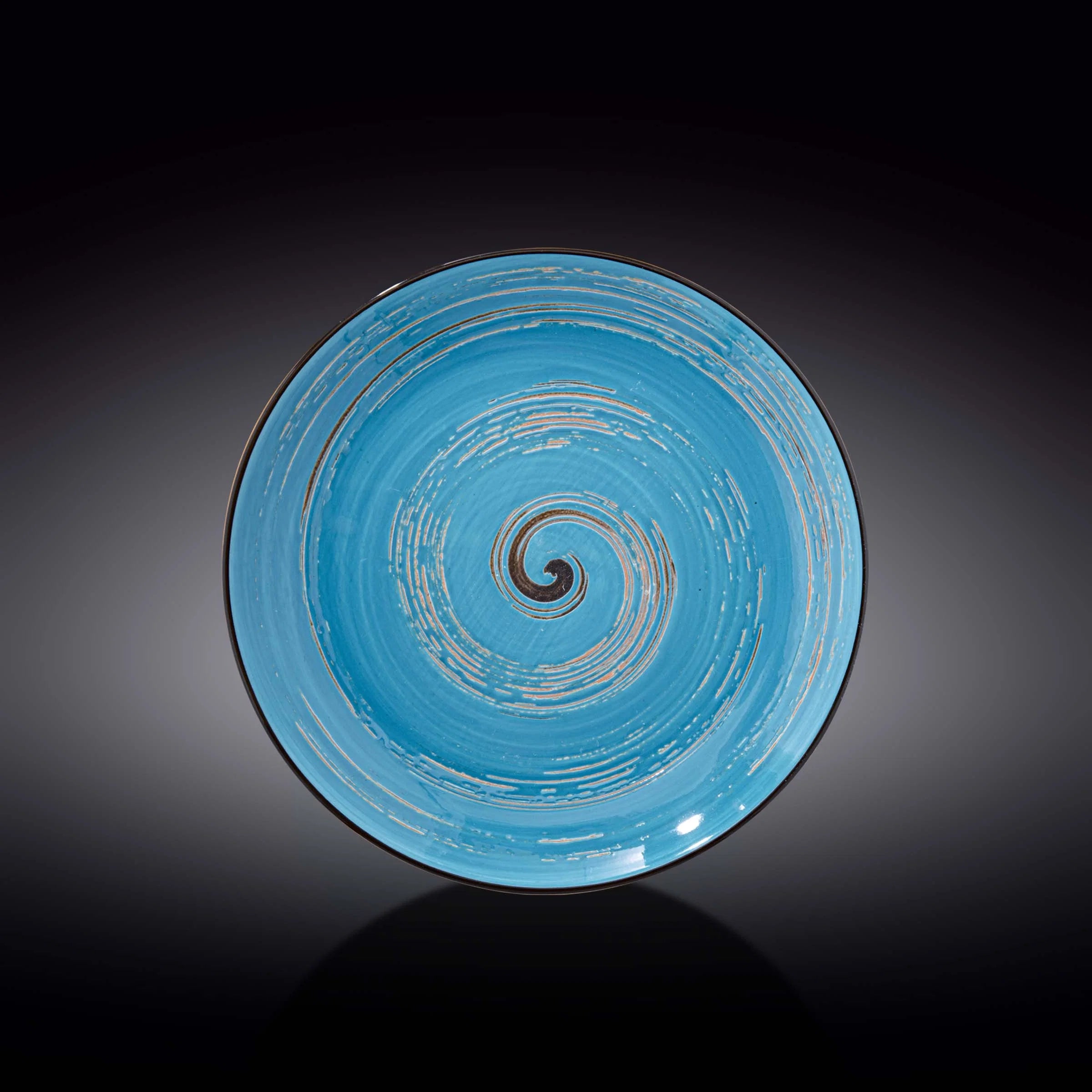 Wilmax Teller 25,5 cm Blau aus Porzellan