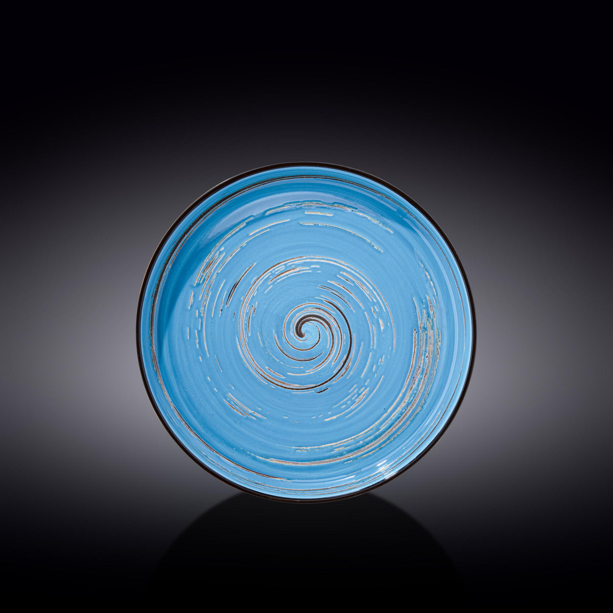 Wilmax Teller 23 cm Blau aus Porzellan