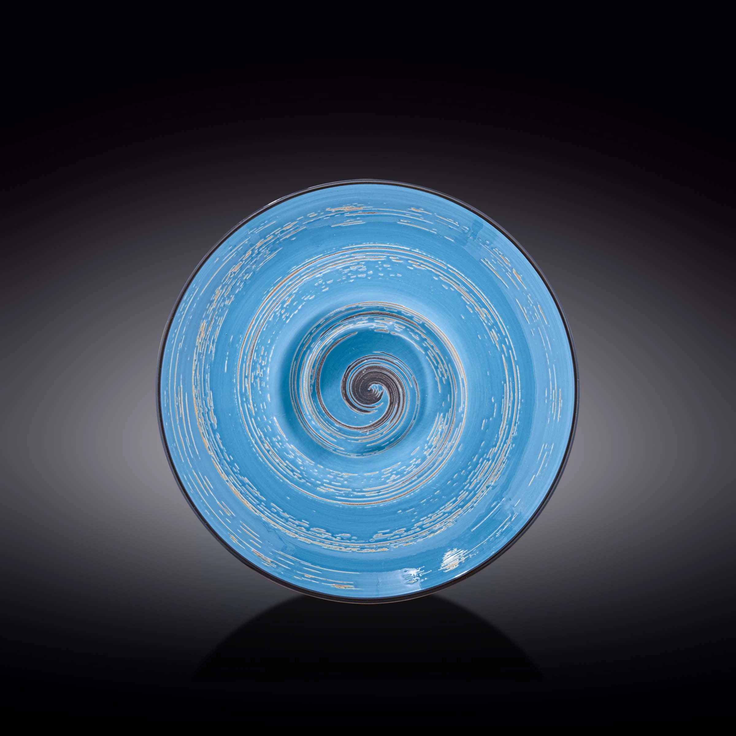 Wilmax Tiefer Teller 24 cm 200 ml Blau Porzellan 2er Set WL-669625/A2