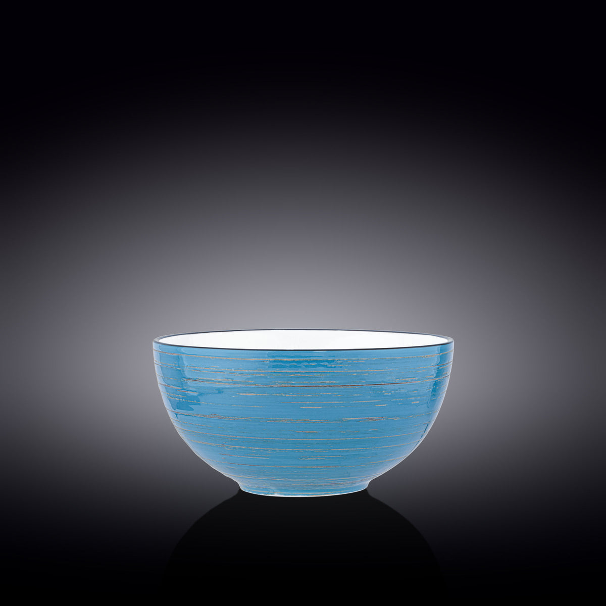 Wilmax Porzellanschale Spiral, Blau, 1600 ml, 19 cm – WL‑669632/A