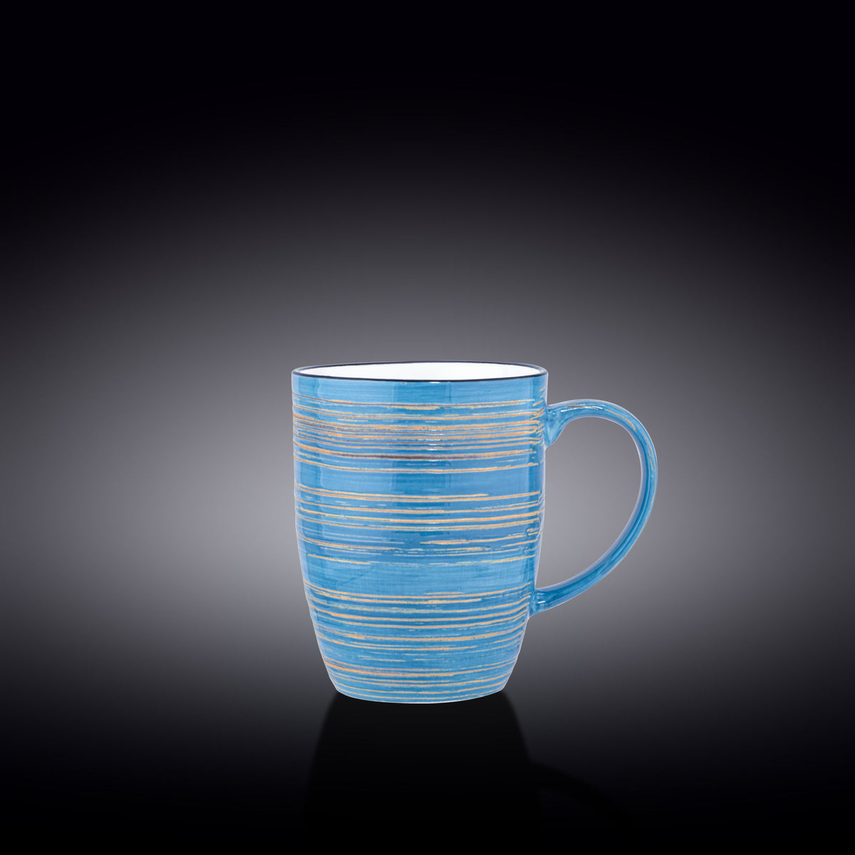 Wilmax Kaffeebecher, 460 ml, Blau, Porzellan, WL-669637/A