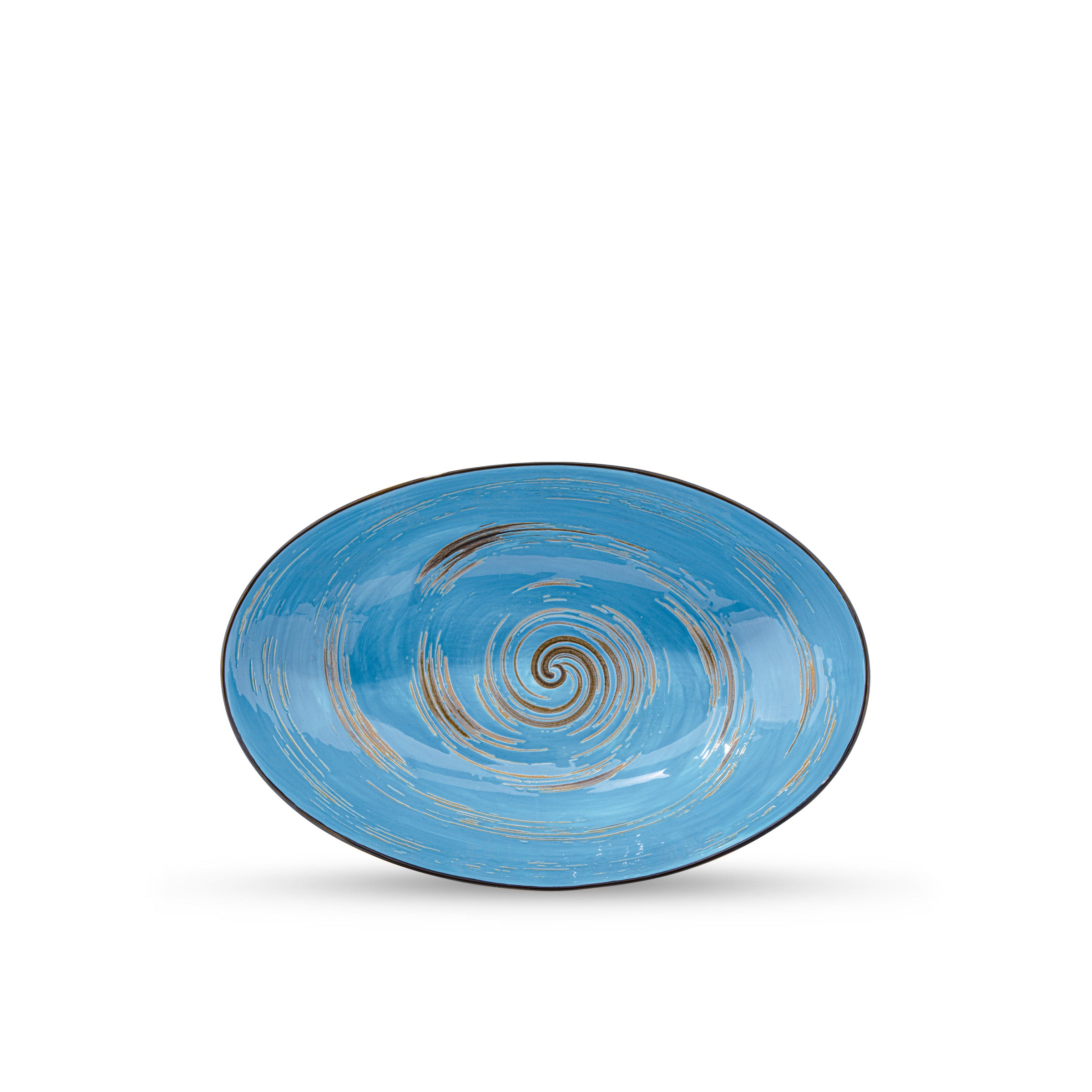Wilmax Ovale Schale 25 x 16.5 x 6 cm Blau WL-669640/A