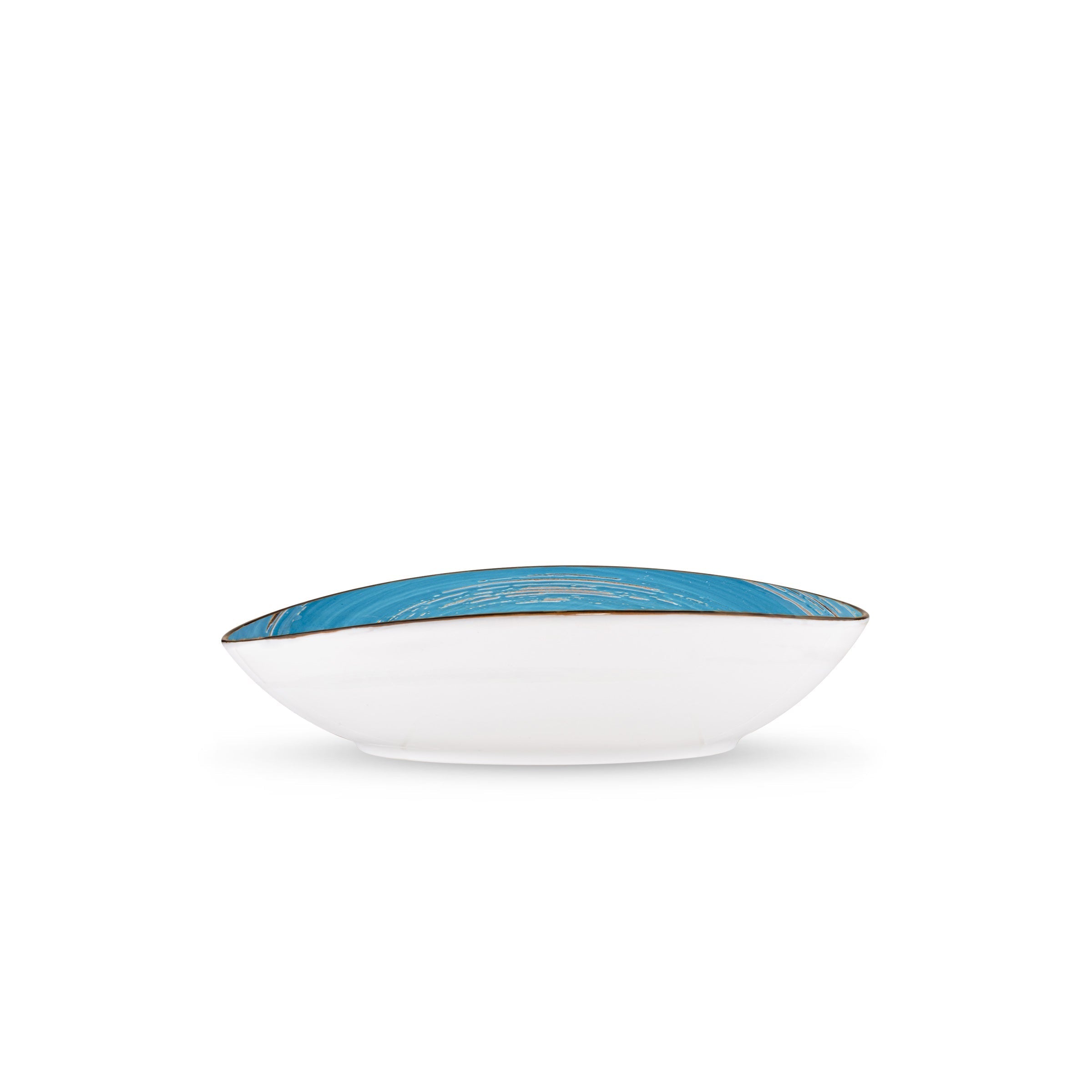Wilmax Ovale Schale 25 cm Blau aus Porzellan