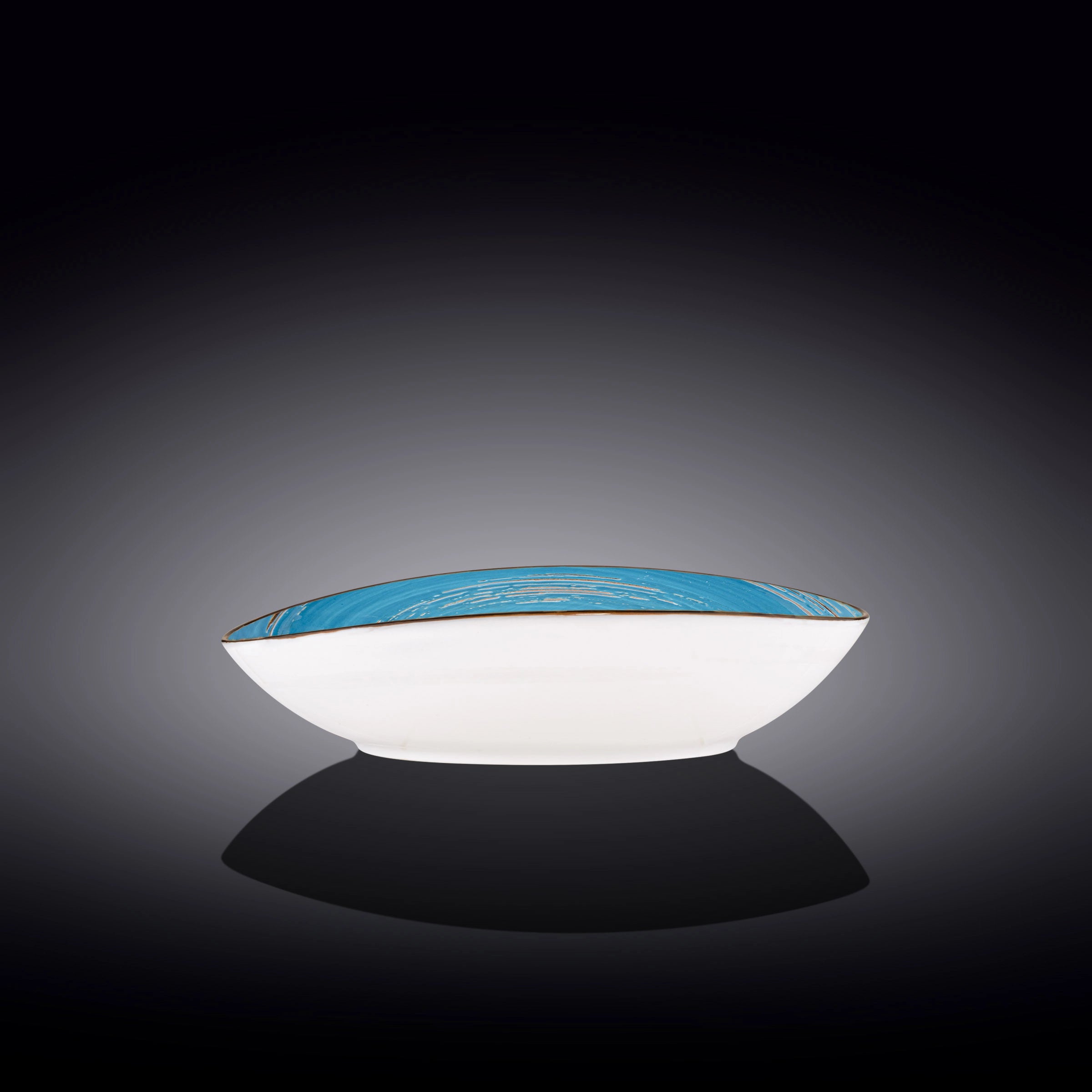 Wilmax Schale oval 25 cm Blau Porzellan WL-669640/A
