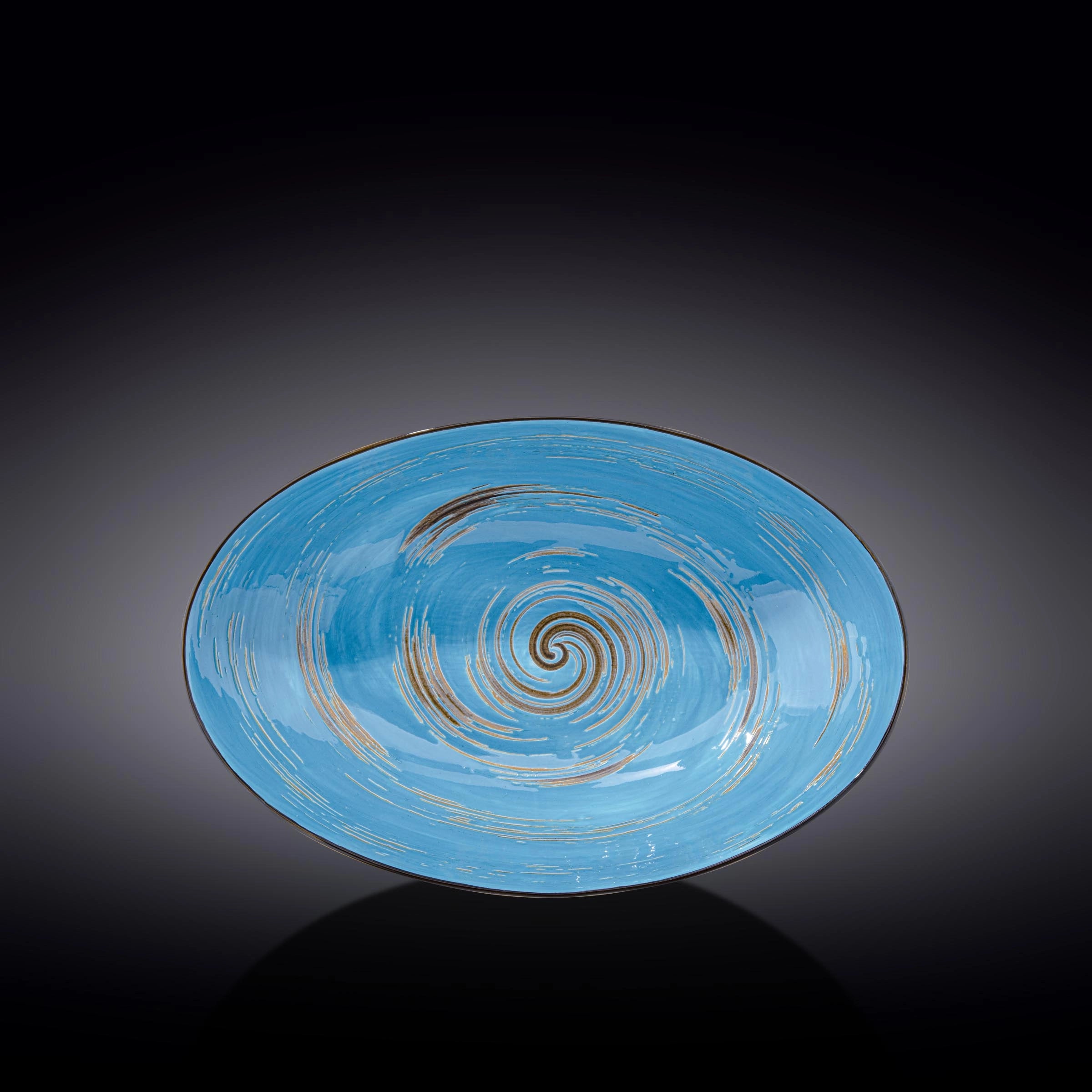 Wilmax Schale oval 30 cm Blau Porzellan WL-669641/A