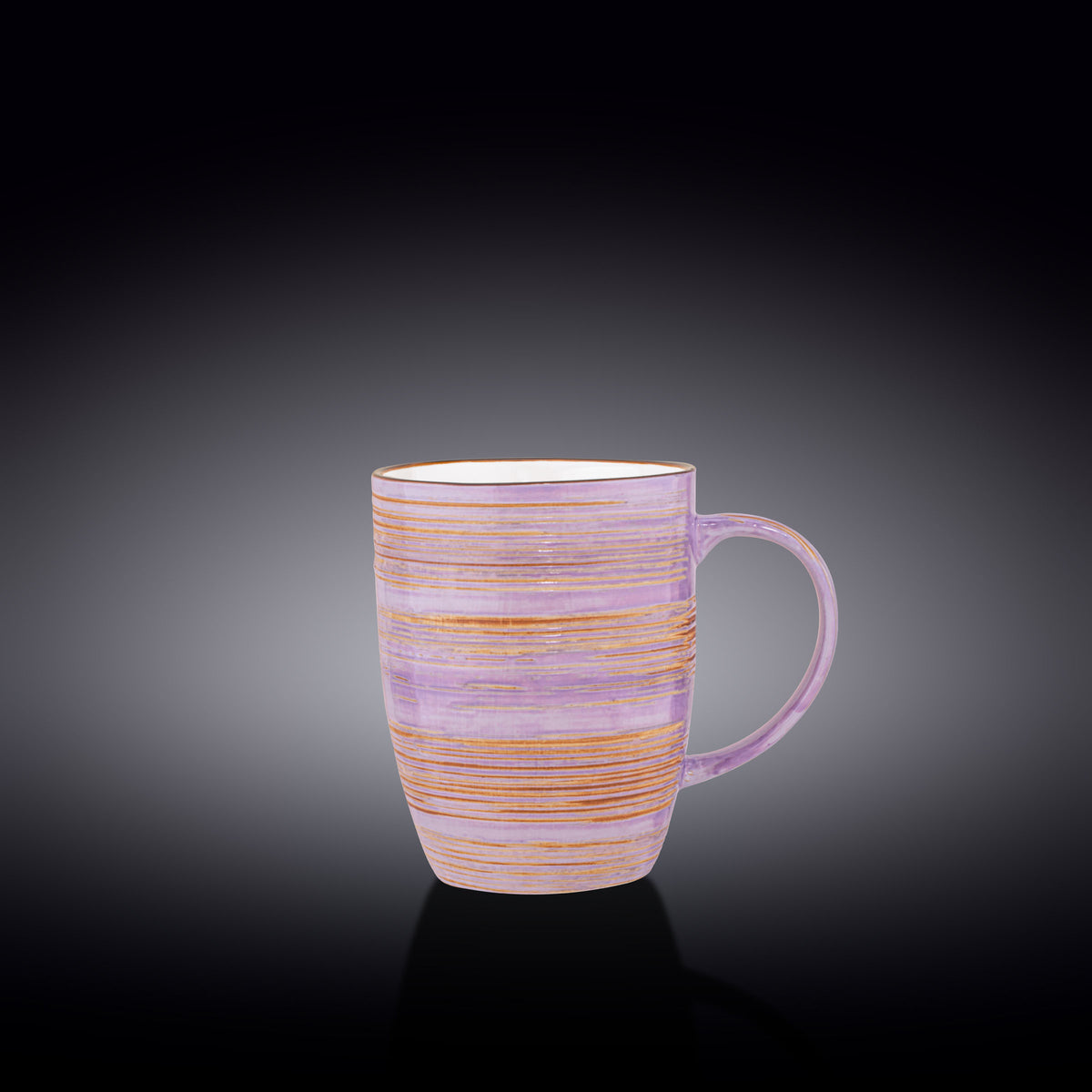 Wilmax Porzellanbecher 460 ml in Lavendel, Spiral Kollektion, WL-669737/A