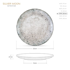 Wilmax Porzellanteller, flach, rund,2er Set, 25 cm, WL-671205/A2