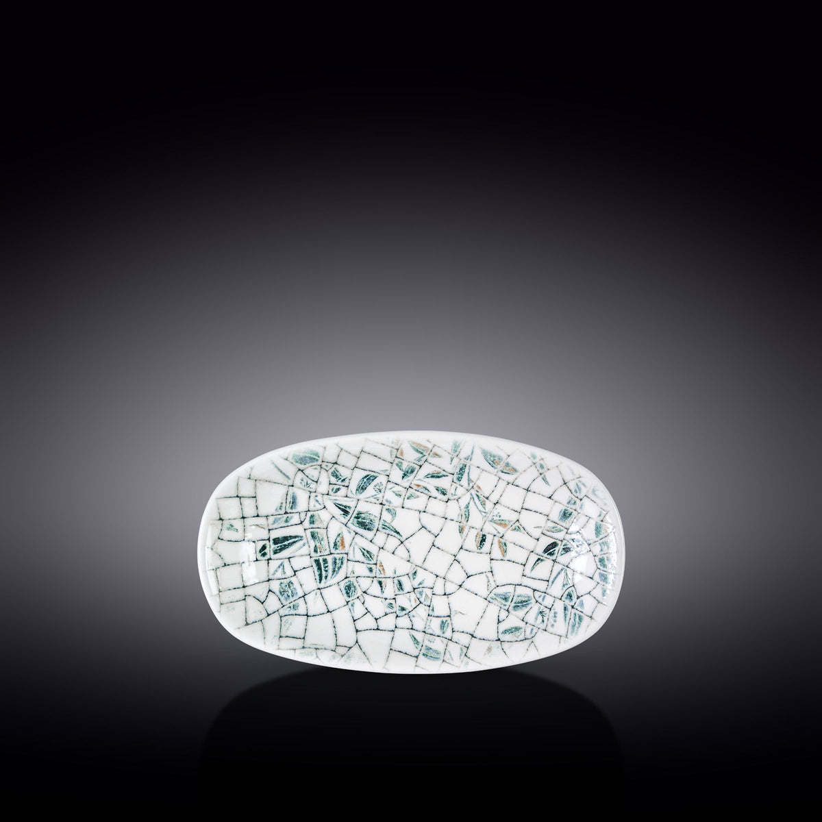 Wilmax Servierplatte 20 × 11 cm Mehrfarbig aus Porzellan