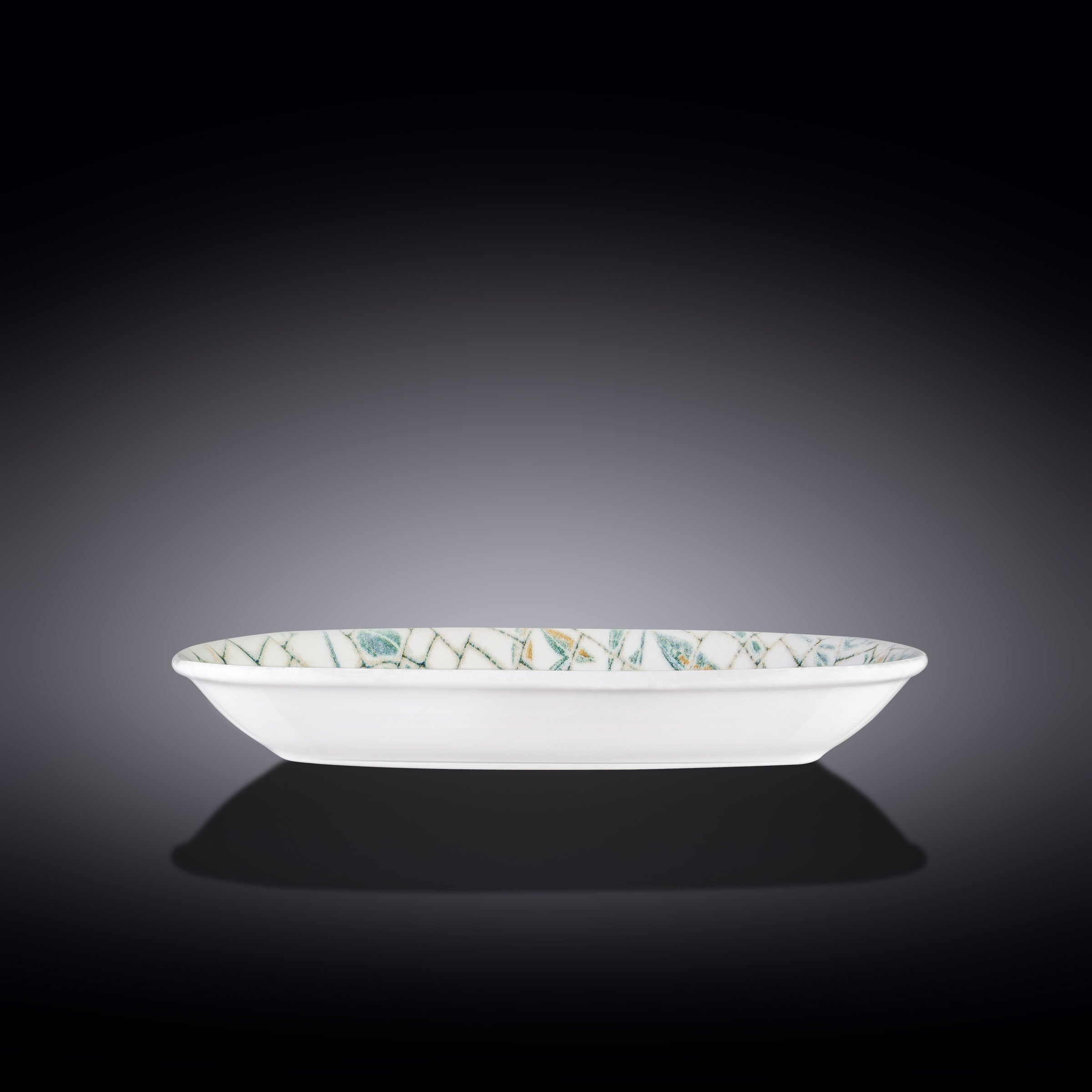 Wilmax Servierplatte Olive Green Graphics, 30,5 x 18 cm, WL-671544/A