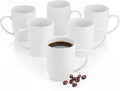 Wilmax Tasse 460 ml 6er-Set Weiß aus Porzellan