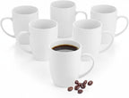 Wilmax Tasse 460 ml 6er-Set Weiß aus Porzellan