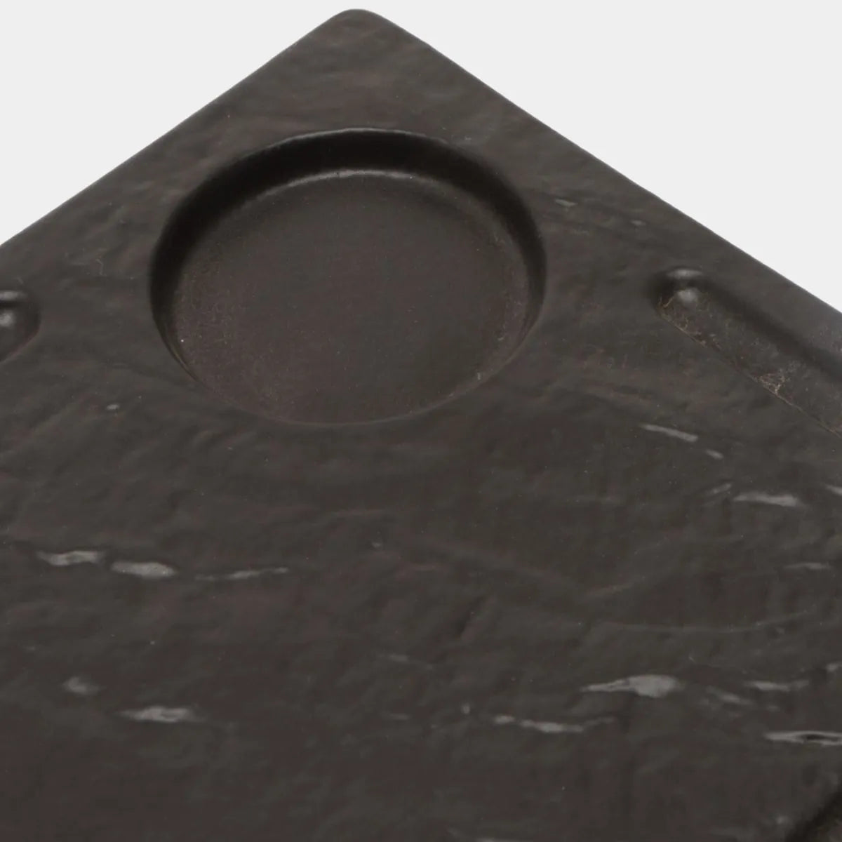 Wilmax Servierset 3-teilig Schwarz aus Porzellan