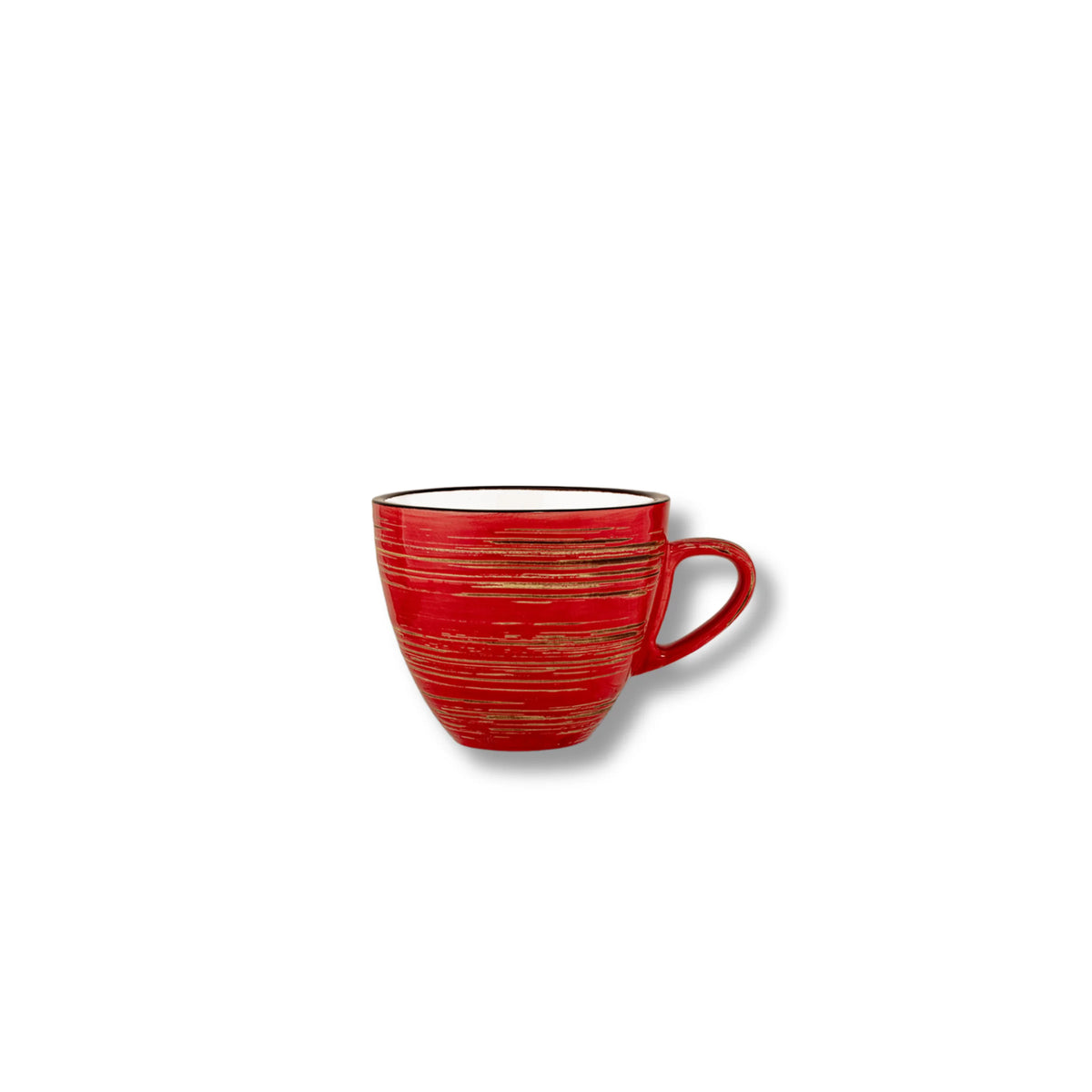 Wilmax Espressotasse 75 ml Rot aus Porzellan