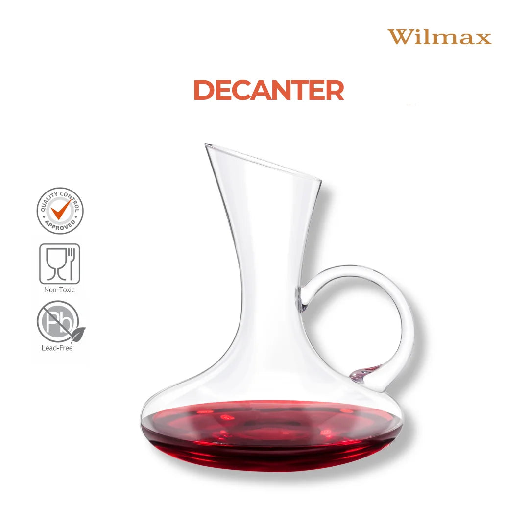 Wilmax Weindekanter 1200 ml Transparent aus Wilmax Crystalline-Serie