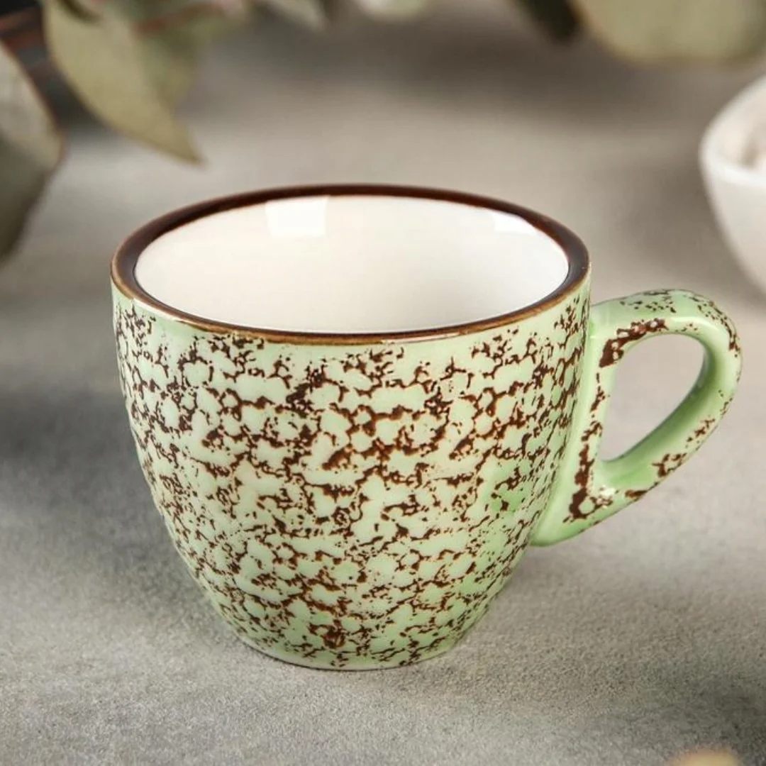 Wilmax Tasse 75 ml Pistazie aus Porzellan
