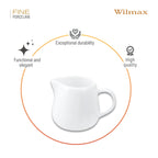 Wilmax Milch- und Sahnegießer 200 ml Weiß aus Porzellan
