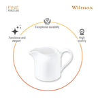 Wilmax Milchkanne 250 ml Weiß aus Porzellan