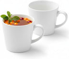 Wilmax Tasse 280 ml 2er-Set Weiß aus Porzellan