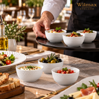 Wilmax Schale 130 ml 9 cm Weiß aus Porzellan