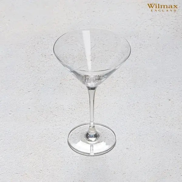 Wilmax Martiniglas 270 ml 6er-Set Transparent aus Wilmax Crystalline-Serie