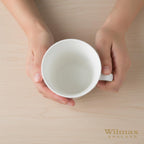 Wilmax Tasse 380 ml 2er-Set Weiß aus Porzellan