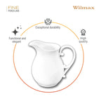 Wilmax Sahnekännchen 290 ml Weiß aus Porzellan