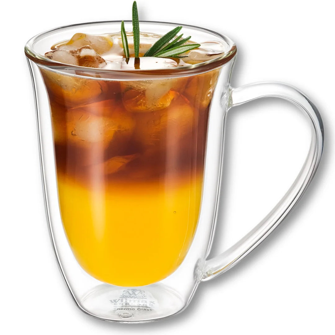 Wilmax Doppelwandiger Becher 400 ml Transparent aus Glas