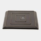 Wilmax Quadratische Servierplatte 27 × 27 cm Schwarz aus Porzellan