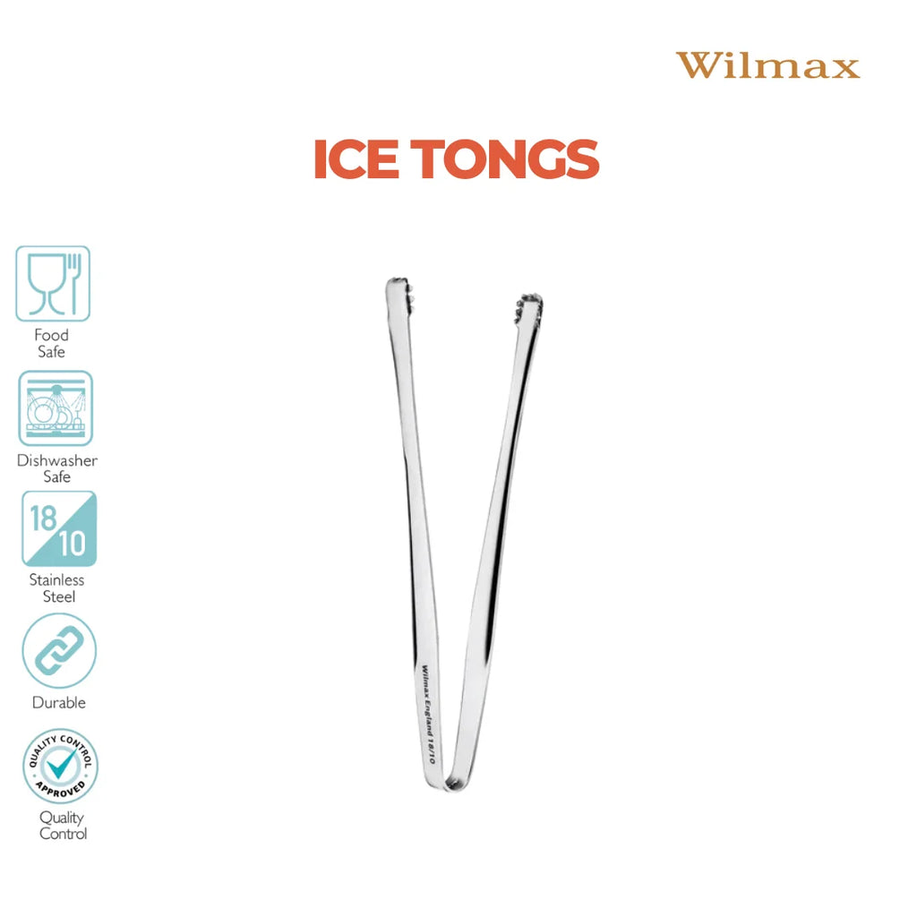 Wilmax Eiszange 15 cm Silber aus Edelstahl