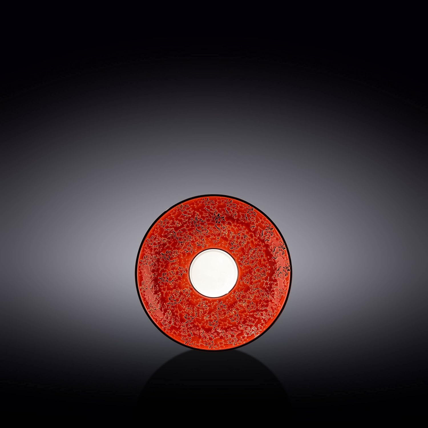 Wilmax Untertasse 11 cm Rot aus Porzellan